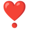Heart Exclamation emoji on Google